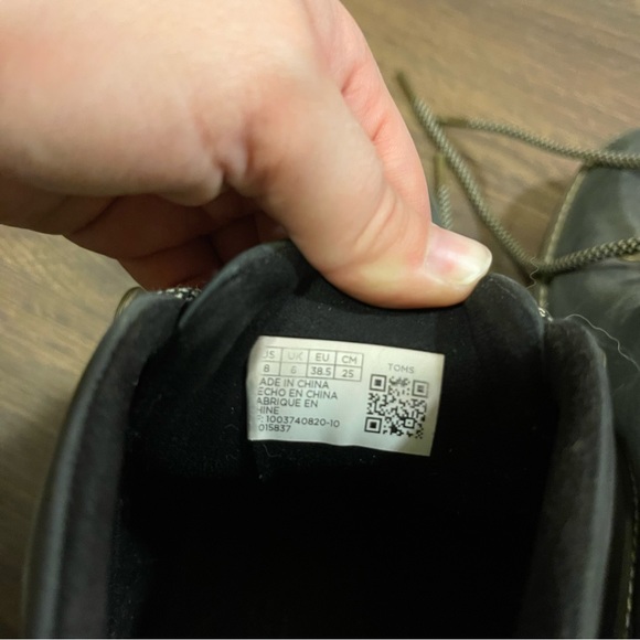 Tom’s Melrose Water Resistant Lace Up Wedge Booties - Picture 6 of 6